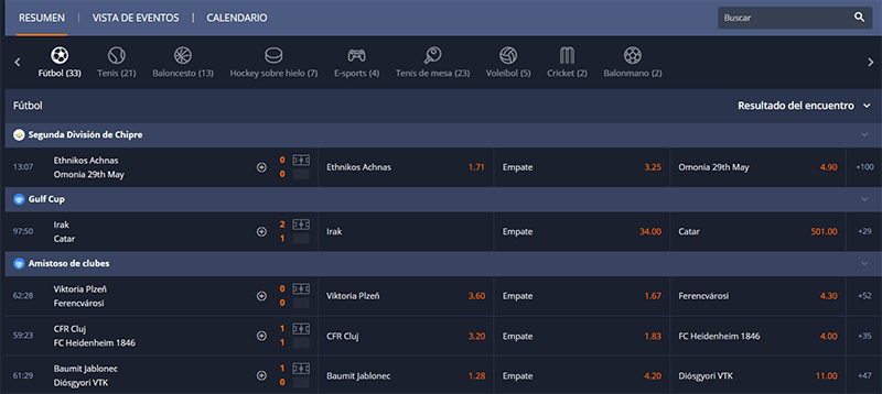 Apuestas en Vivo Cashalot
