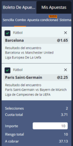 Boleto de Apuesta Cashalot Perú
