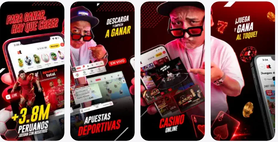 Capturas oficiales de la aplicación: apuestas deportivas, en vivo y casino