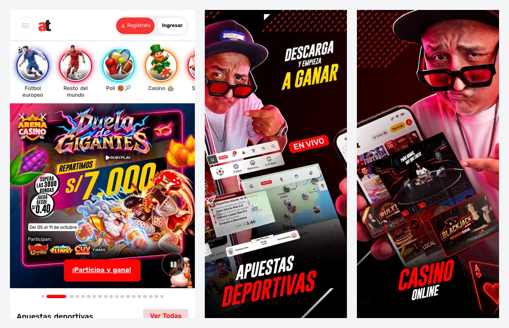 Apuesta Total en la web móvil frente a la app oficial